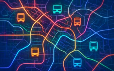 Watch the bus travel map animation trace every route in real time.