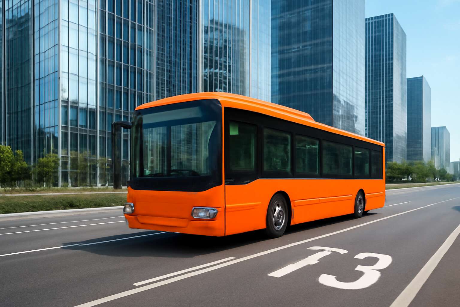 can a bus travel in a t3 lane