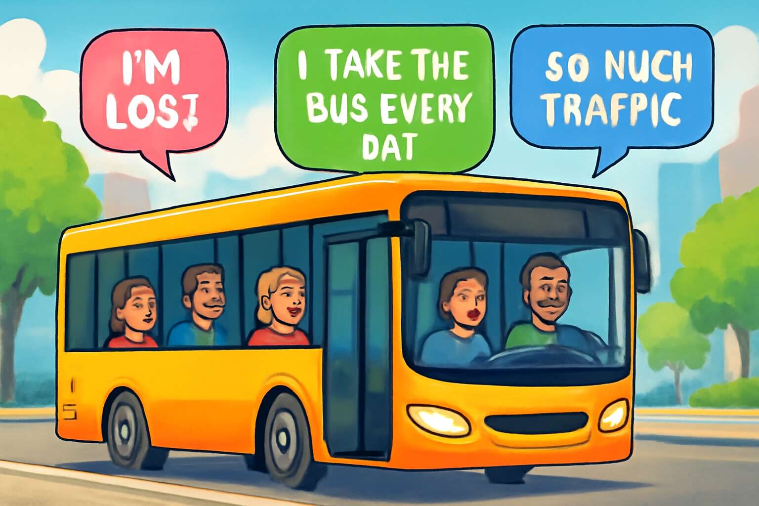 bus travel meme