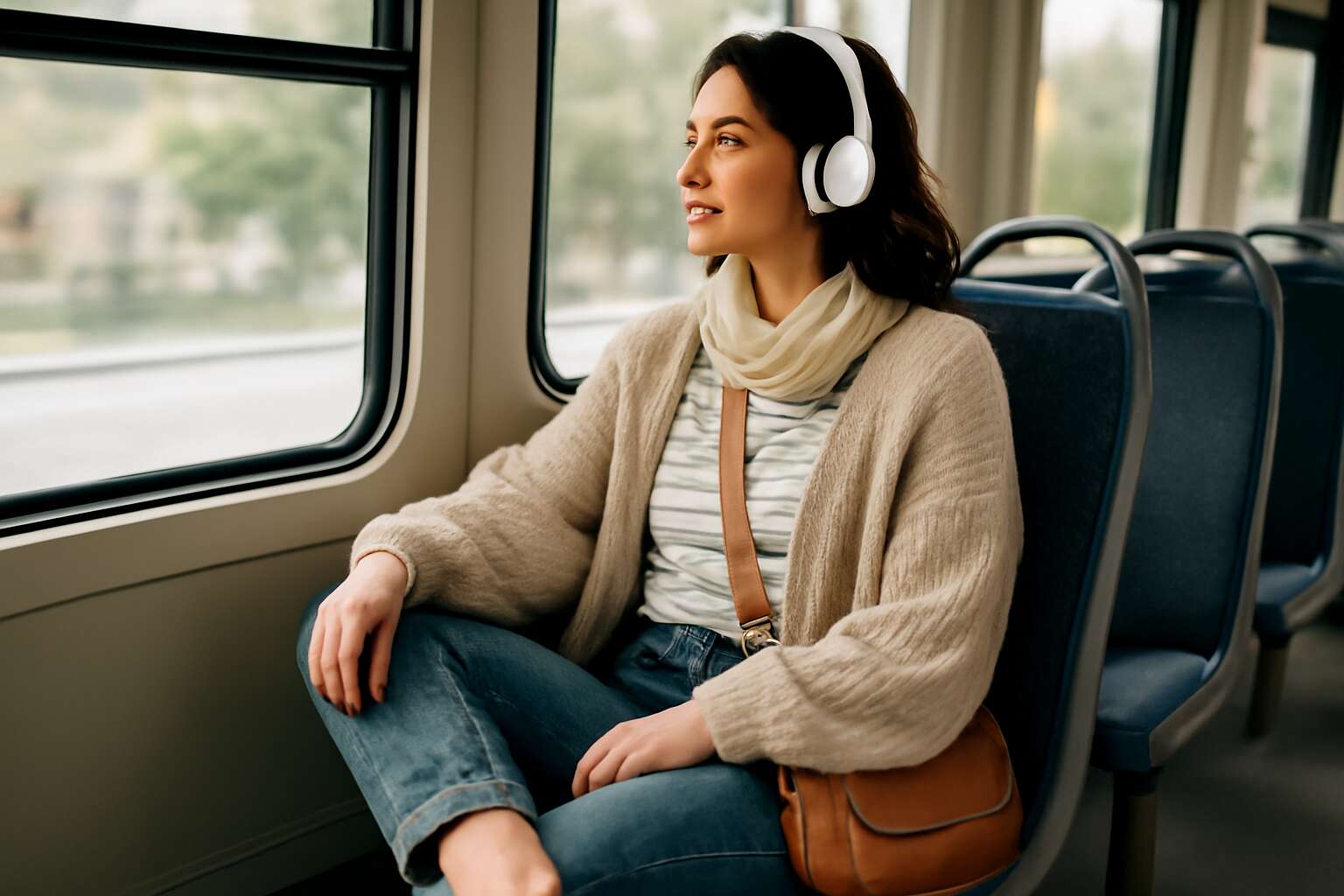bus travel outfit for ladies