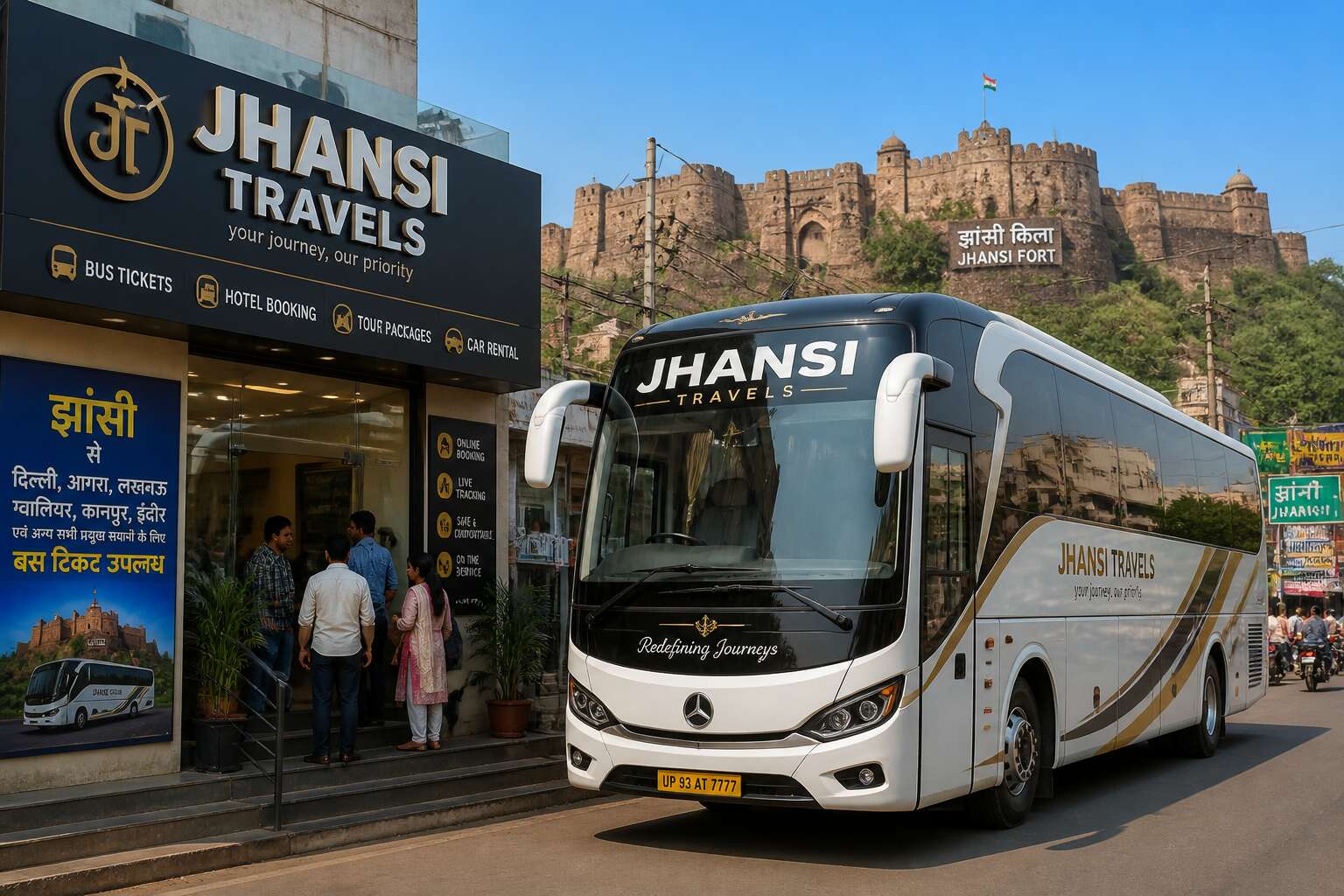 bus travel agency in jhansi